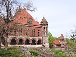 Oakes Ames Memorial Hall and Ames Free Library (North Easton, MA)